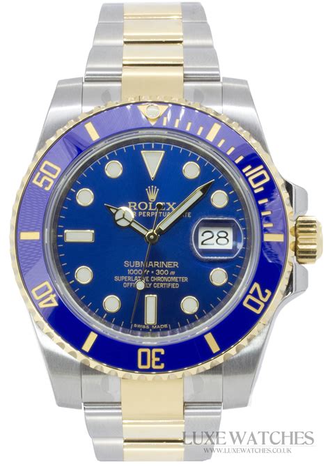 blue oyster rolex watch